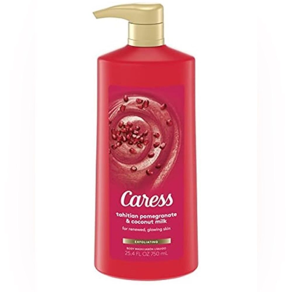 Caress Tahitian Pomegranate & Coconut Milk Exfoliating Body Wash